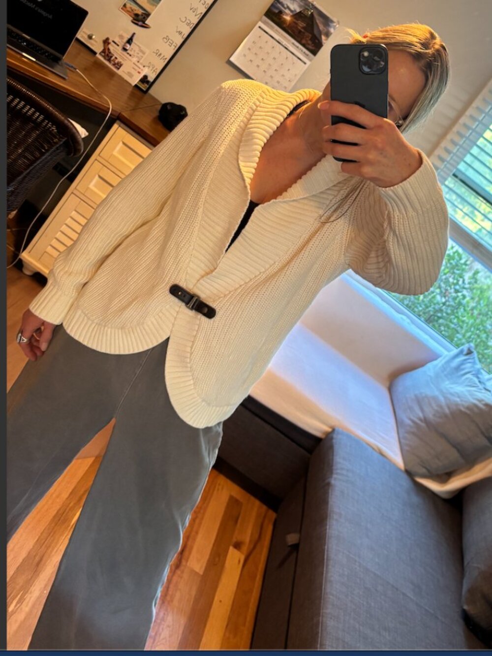 ORVIS SHAWL NECK CARDIGAN  • SMALL